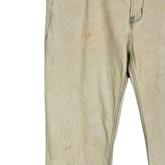 Hudson X Brandon Williams Don Flare Jeans 38 Hope Wash Beige Colorblock Panel - Picture 4 of 10